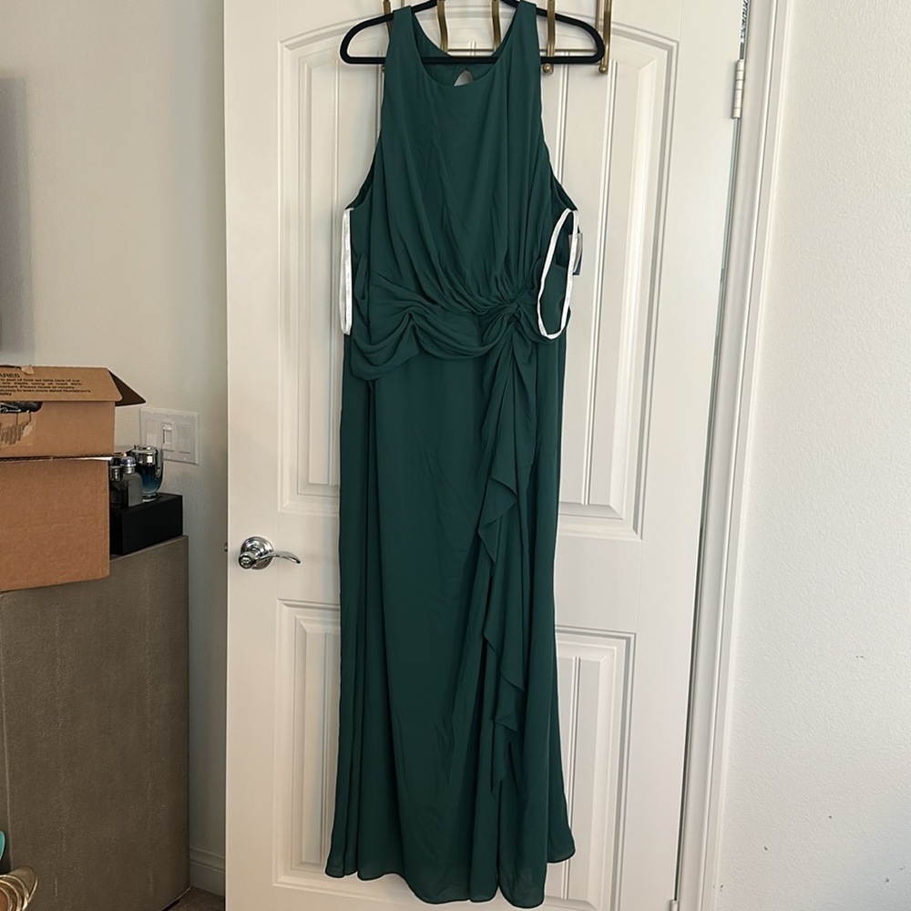 David’s Bridal Plus Size30 Juniper Green Dress nwt